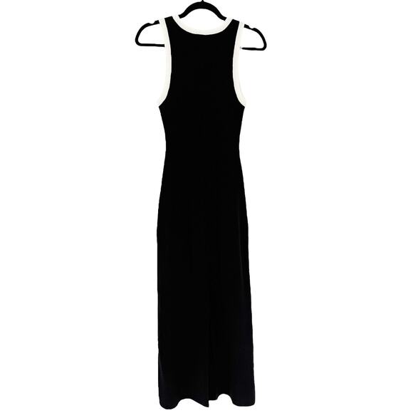 DISSH Signature Black White Contrast Midi Long Knit Tank Dress Size Medium - Picture 5 of 8